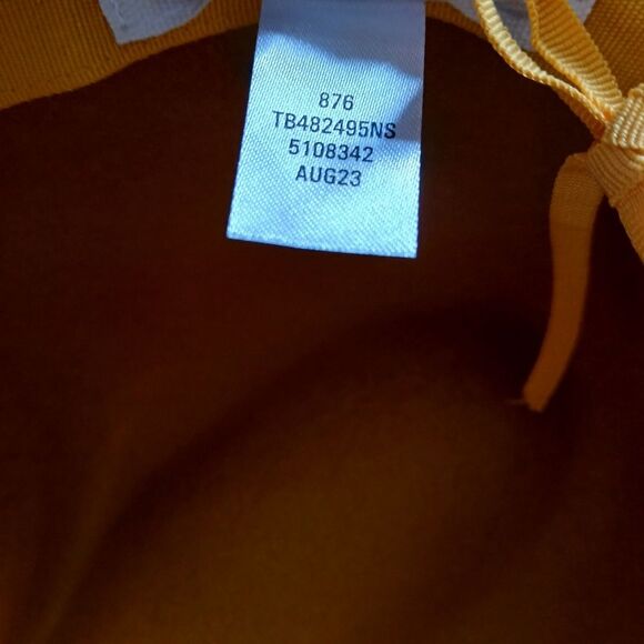 Treasure & Bond Fedora Hat Wool Gold Orange Brown Braided Ribbon One Size - Picture 5 of 8